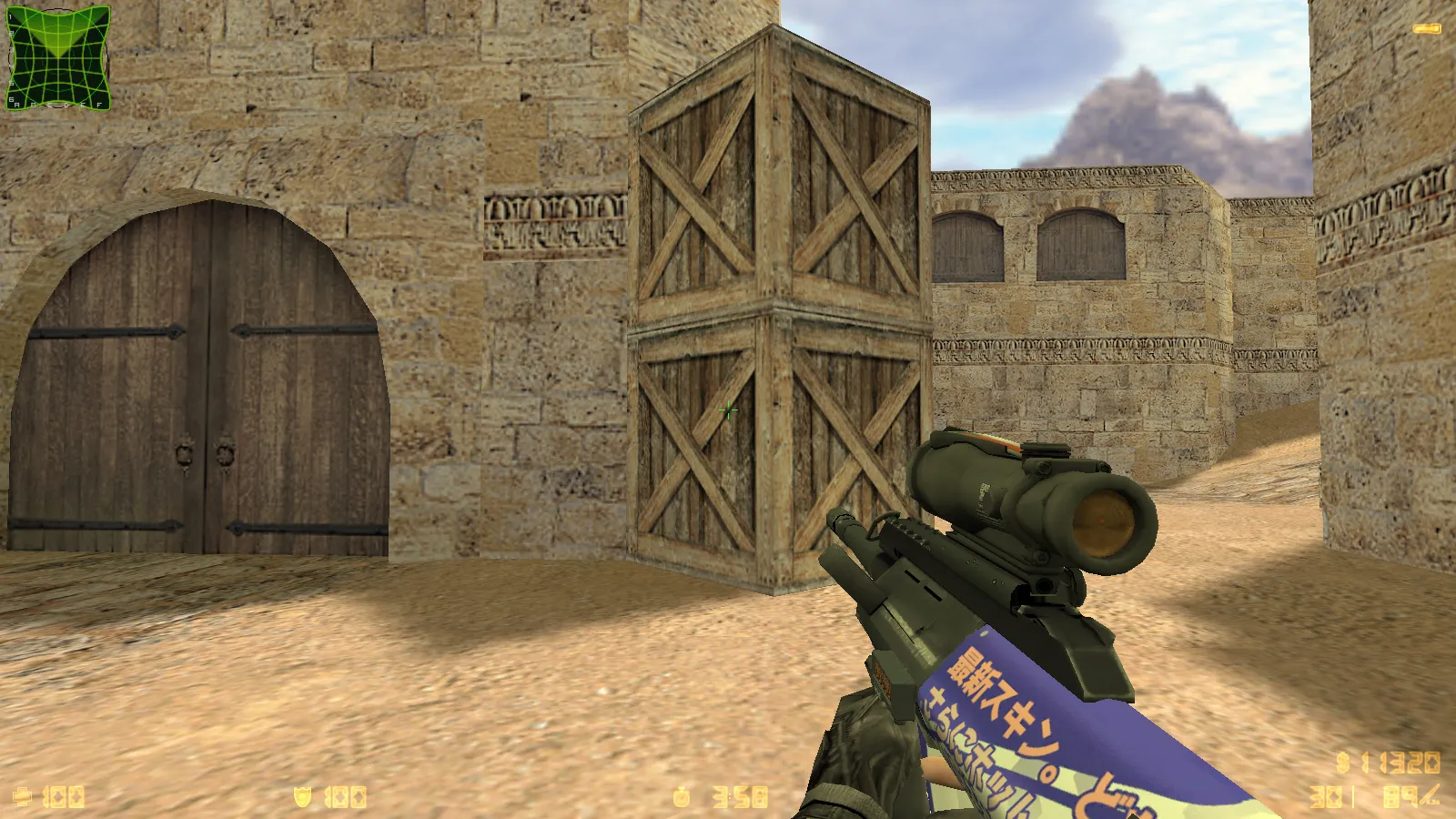 Скриншот  CS 1.6 от Smike Show: сборка ccET, 8 улучшений, 12 скинов, красно/синие модели, темная тема меню и оптимизированный config