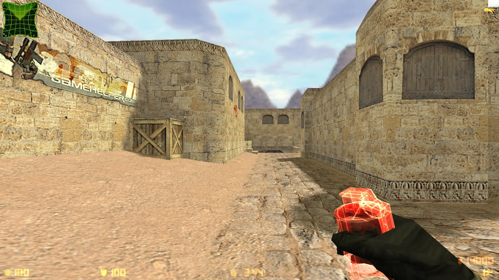 Скриншот  CS 1.6 от Smike Show: сборка ccET, 8 улучшений, 12 скинов, красно/синие модели, темная тема меню и оптимизированный config