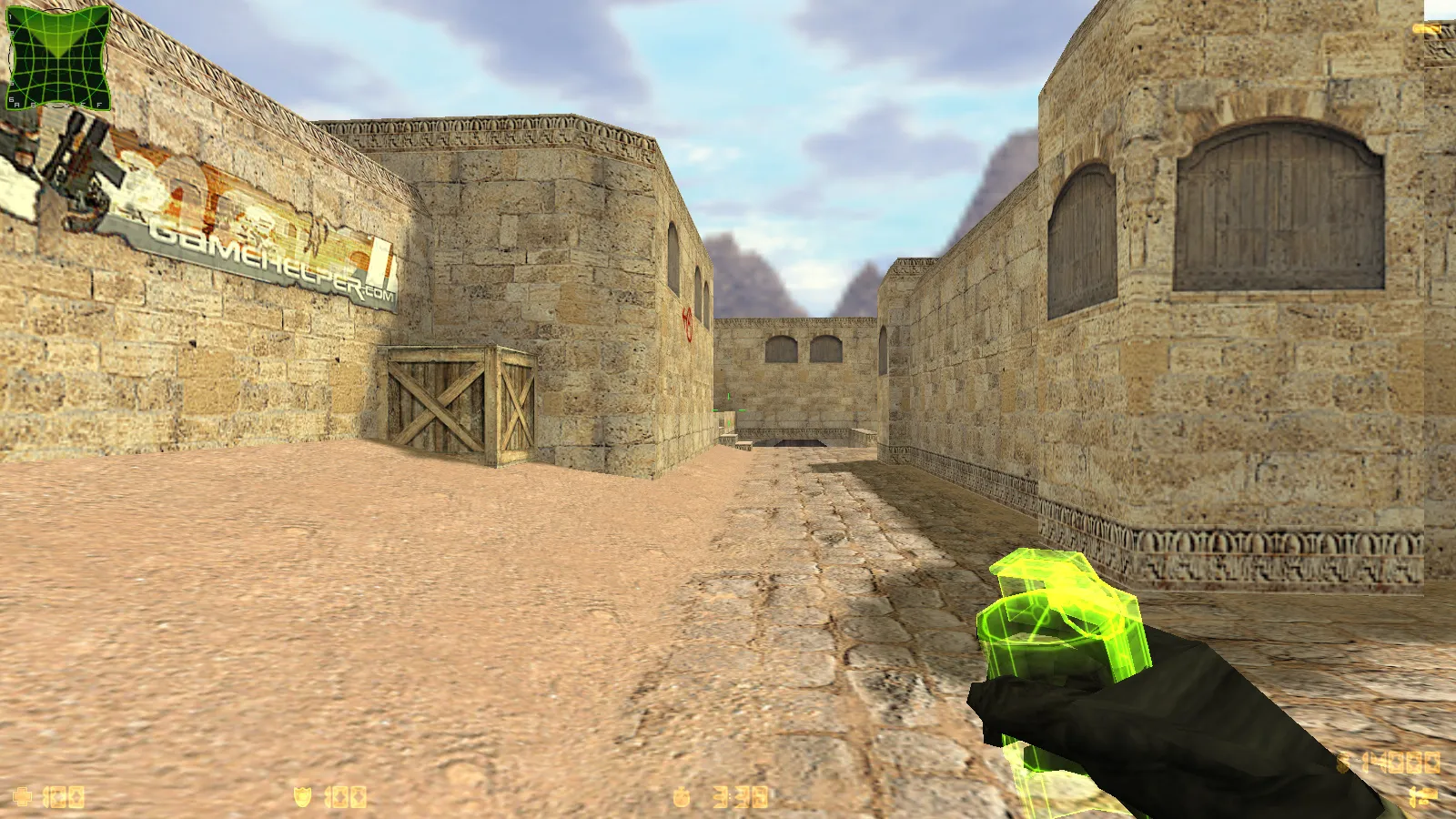 Скриншот  CS 1.6 от Smike Show: сборка ccET, 8 улучшений, 12 скинов, красно/синие модели, темная тема меню и оптимизированный config