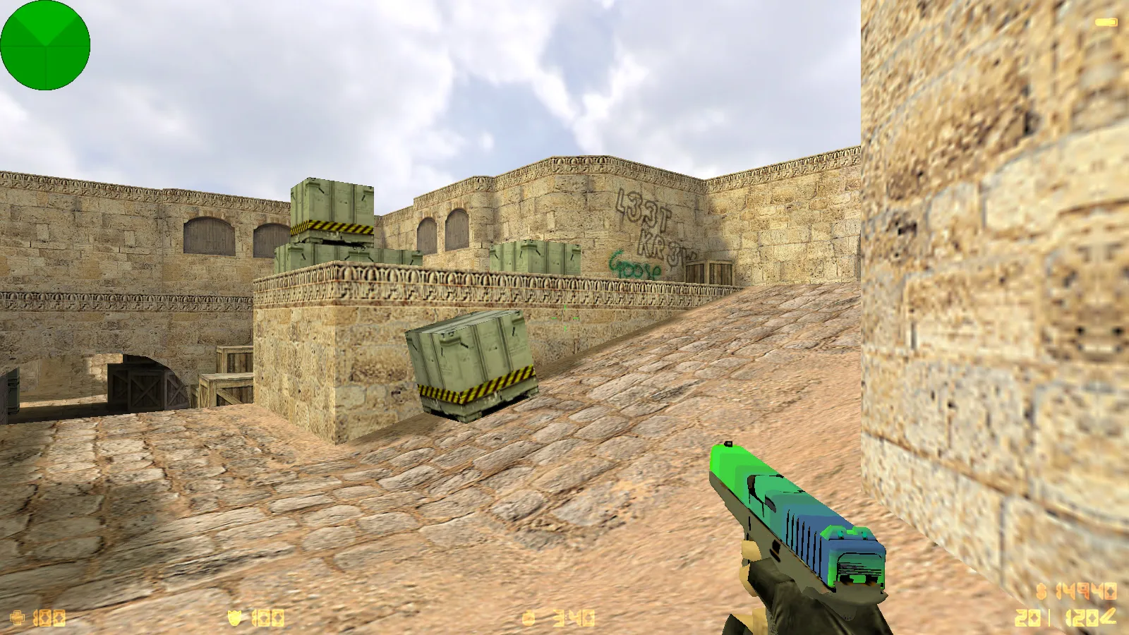 Скриншот  CS 1.6 от Spray Show: блогерские файлы, 6 новинок, скины, темное меню и оптимизированный конфиг