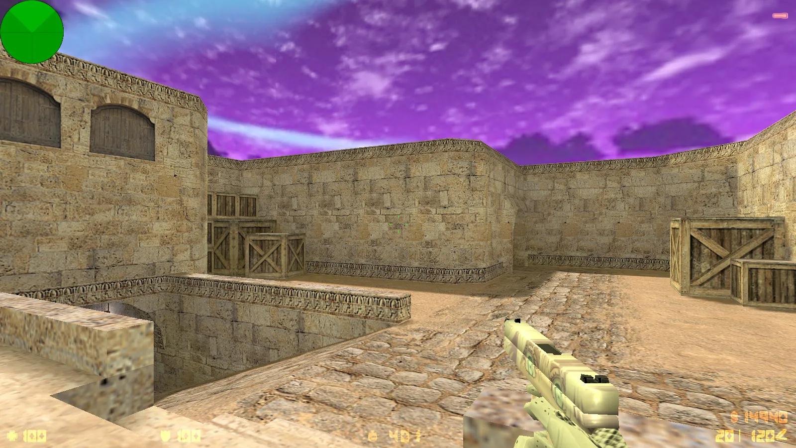 Скриншот  CS 1.6 от Spunliks: сборка с аниме-скинами, черным меню и оптимизированным конфигом