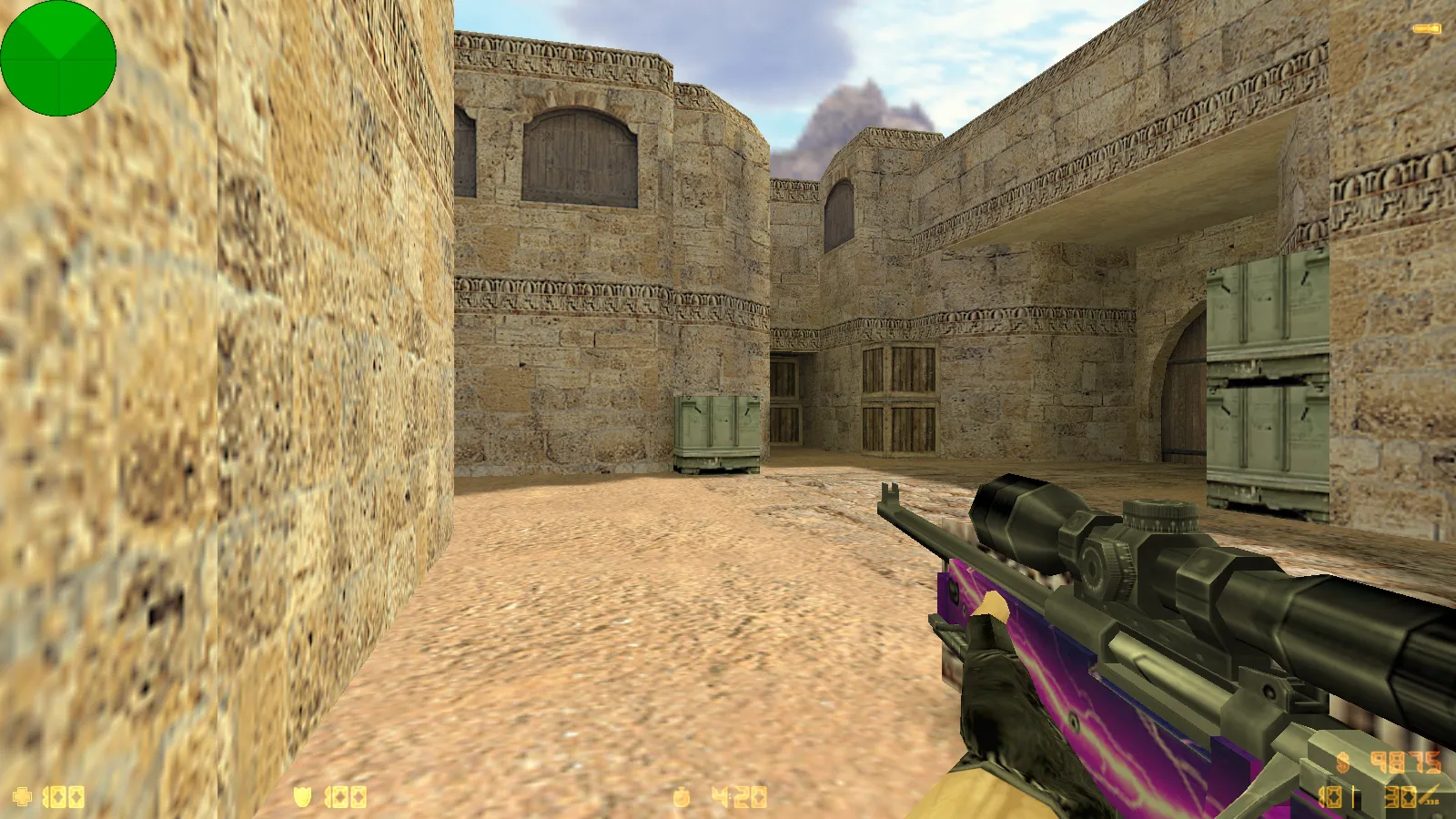 Скриншот  CS 1.6 от Staff Show: блогерская сборка с 7 новшествами, 13 скинами, темным меню и оптимизированным конфигом