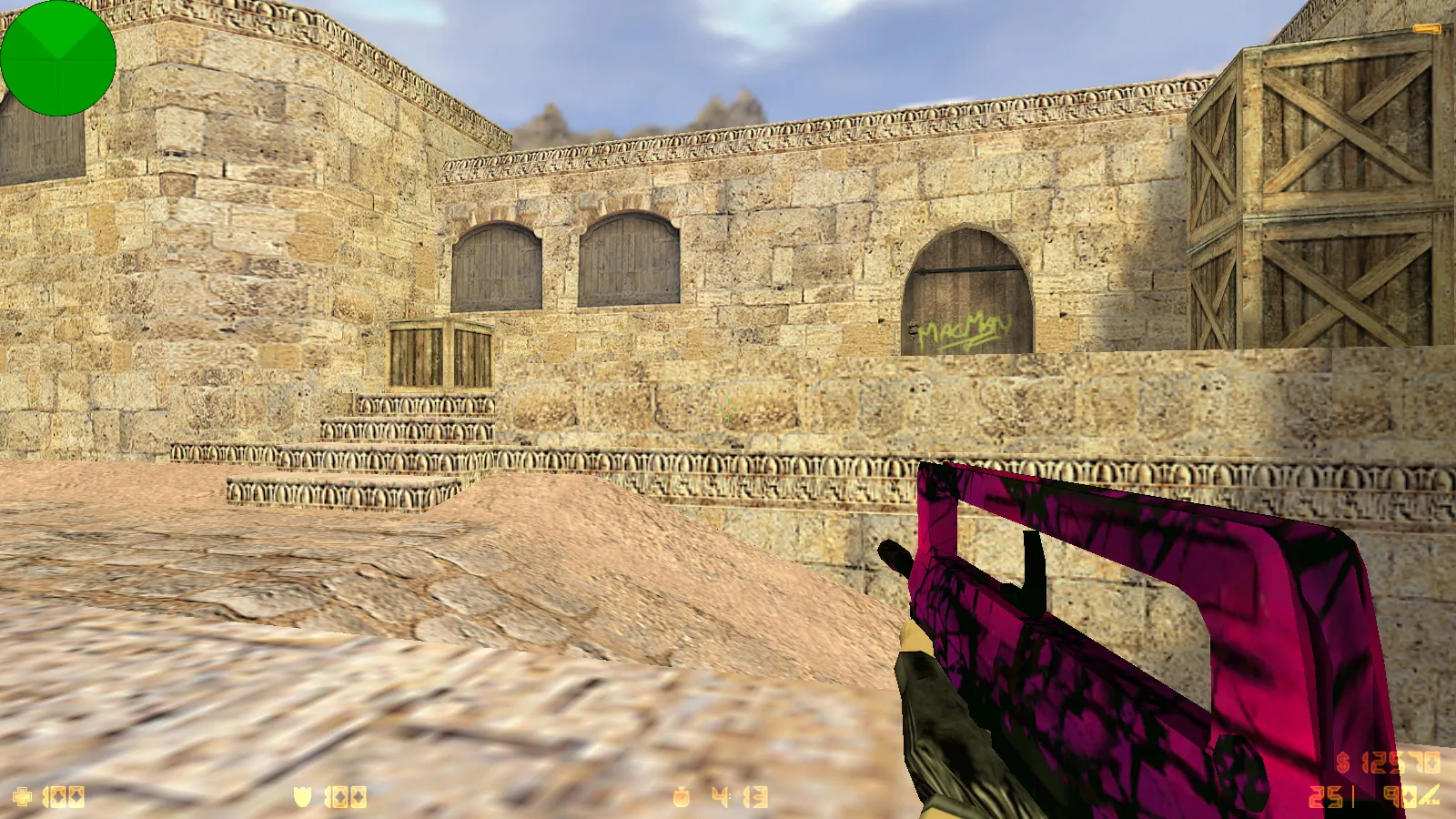 Скриншот  CS 1.6 от Staff Show: блогерская сборка с 7 новшествами, 13 скинами, темным меню и оптимизированным конфигом