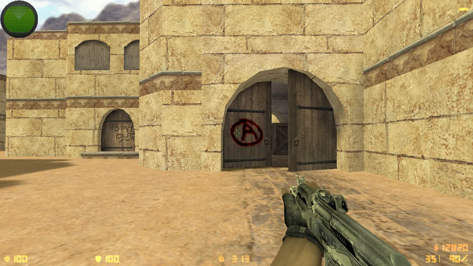 Скриншот  CS 1.6 Сталкер Тень Чернобыля: мод сборка с портированными моделями, черным меню, звуками и оптимизированным конфигом