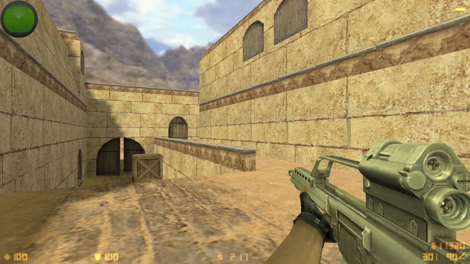 Скриншот  CS 1.6 Сталкер Тень Чернобыля: мод сборка с портированными моделями, черным меню, звуками и оптимизированным конфигом