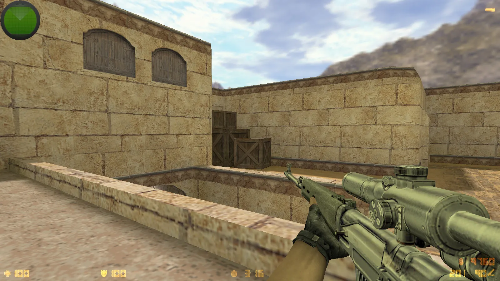 Скриншот  CS 1.6 Сталкер Тень Чернобыля: мод сборка с портированными моделями, черным меню, звуками и оптимизированным конфигом