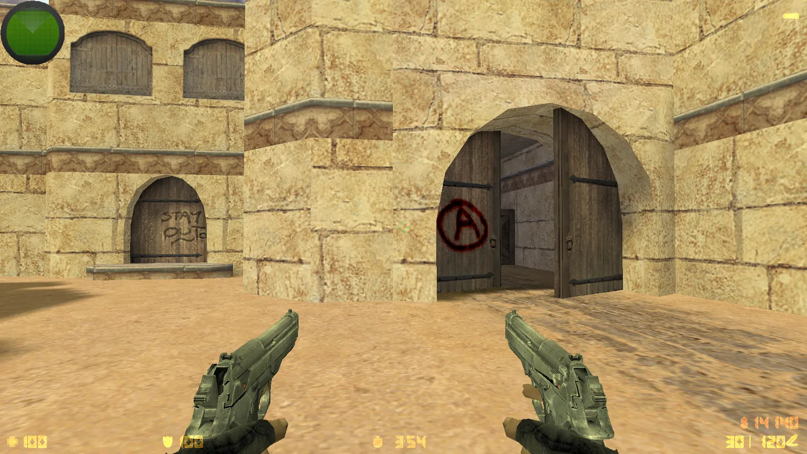 Скриншот  CS 1.6 Сталкер Тень Чернобыля: мод сборка с портированными моделями, черным меню, звуками и оптимизированным конфигом