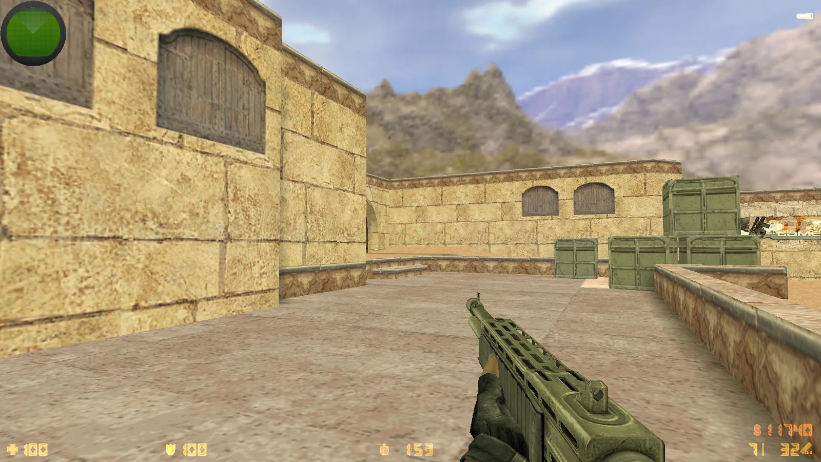 Скриншот  CS 1.6 Сталкер Тень Чернобыля: мод сборка с портированными моделями, черным меню, звуками и оптимизированным конфигом