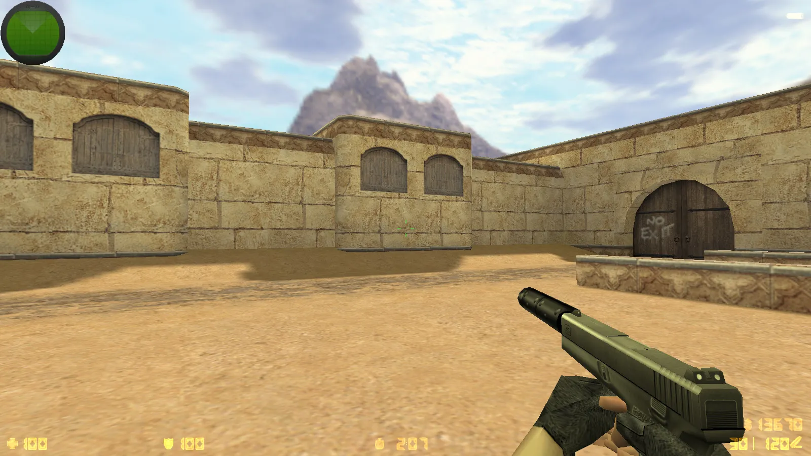 Скриншот  CS 1.6 Сталкер Тень Чернобыля: мод сборка с портированными моделями, черным меню, звуками и оптимизированным конфигом