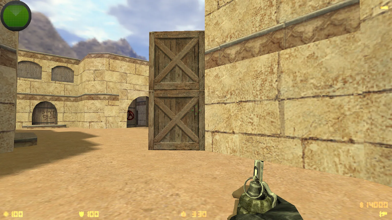 Скриншот  CS 1.6 Сталкер Тень Чернобыля: мод сборка с портированными моделями, черным меню, звуками и оптимизированным конфигом