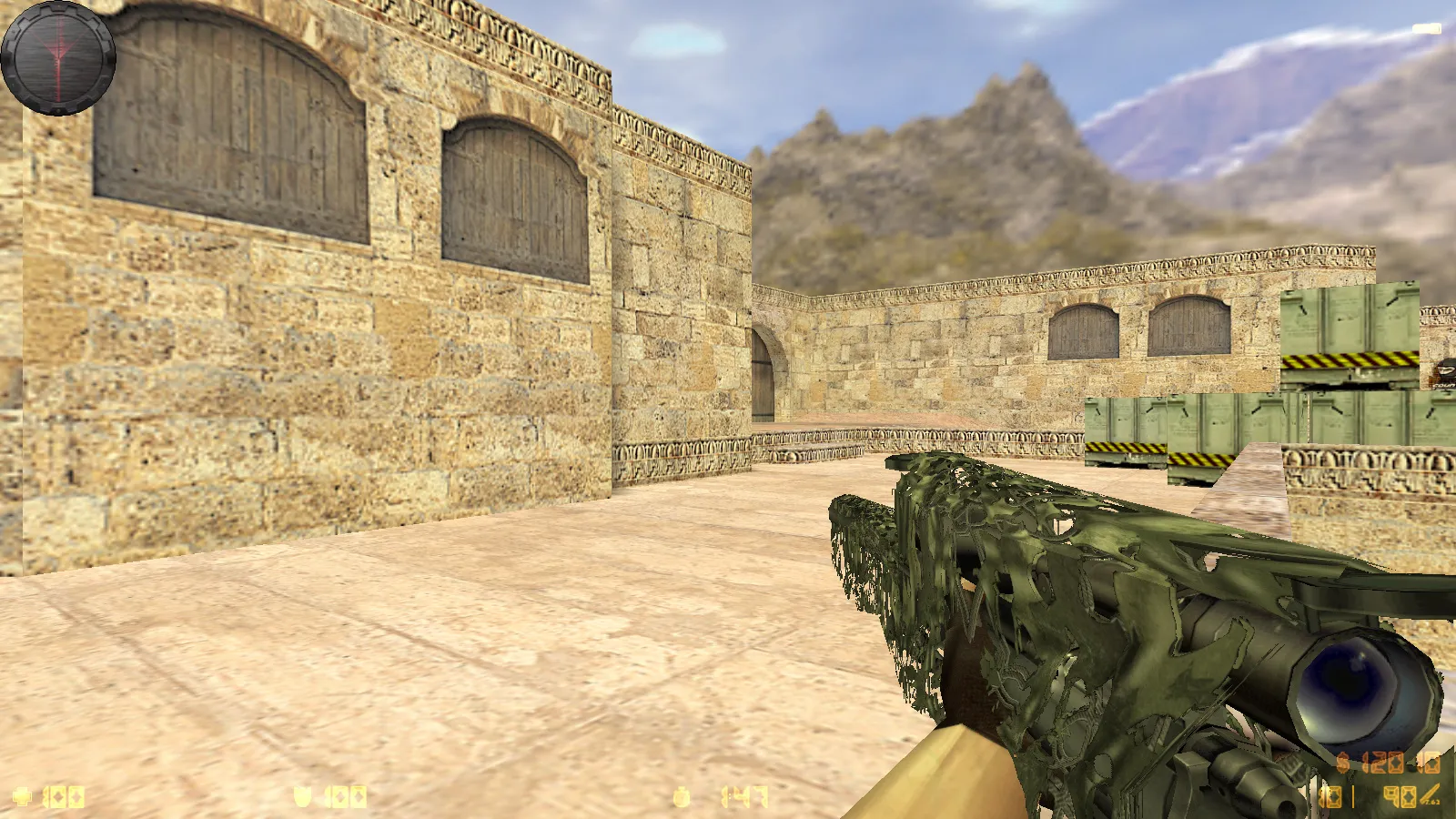 Скриншот  CS 1.6 Сталкер Зов Припяти: тематическая сборка с оружием v_/p_/w_, звуками, персонажами и оптимизированным config.cfg