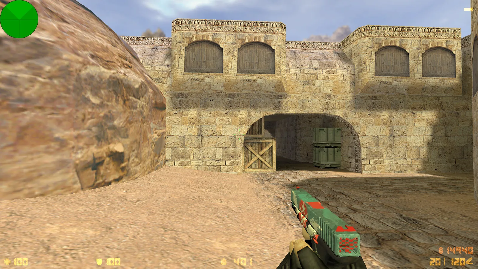 Скриншот  CS 1.6 от Stillix: сборка с 20 скинами, измененными моделями, Dust2, темным меню и оптимизированным конфигом