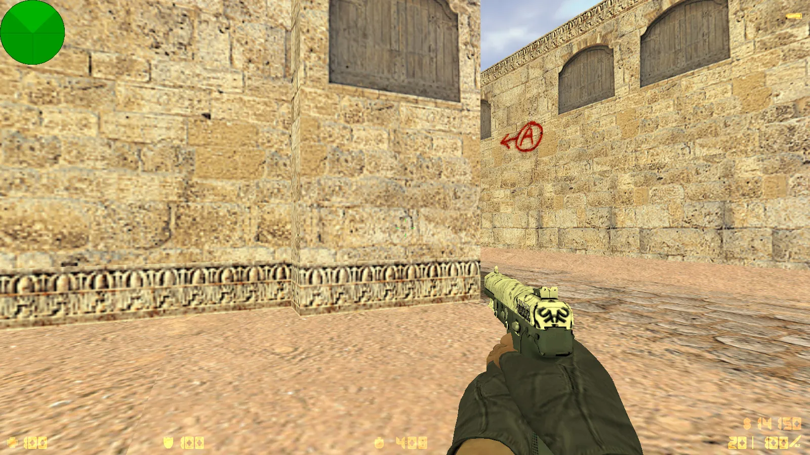 Скриншот  CS 1.6 от Stillix: сборка с 20 скинами, измененными моделями, Dust2, темным меню и оптимизированным конфигом