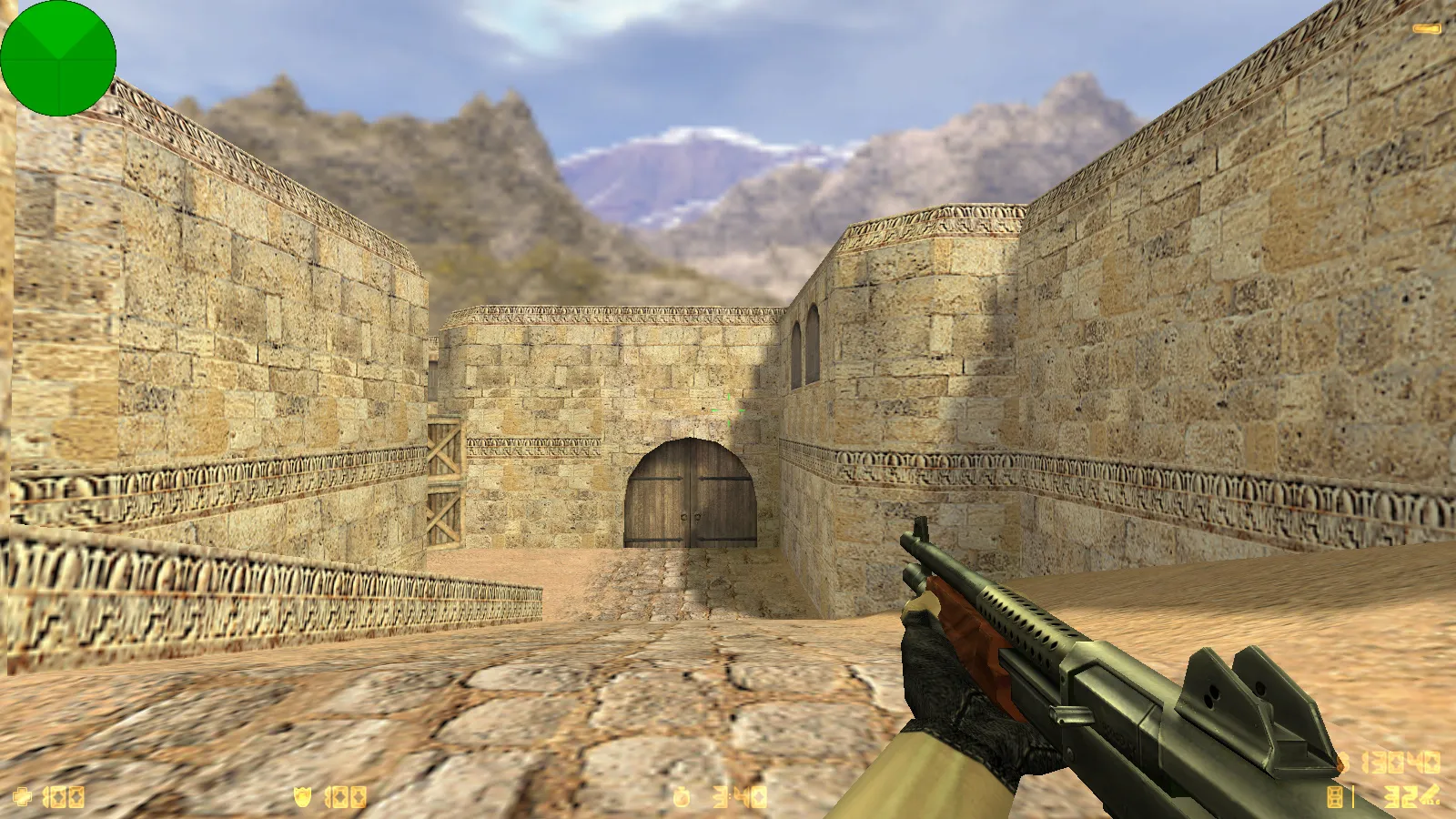 Скриншот  CS 1.6 от Stillix: сборка с 20 скинами, измененными моделями, Dust2, темным меню и оптимизированным конфигом