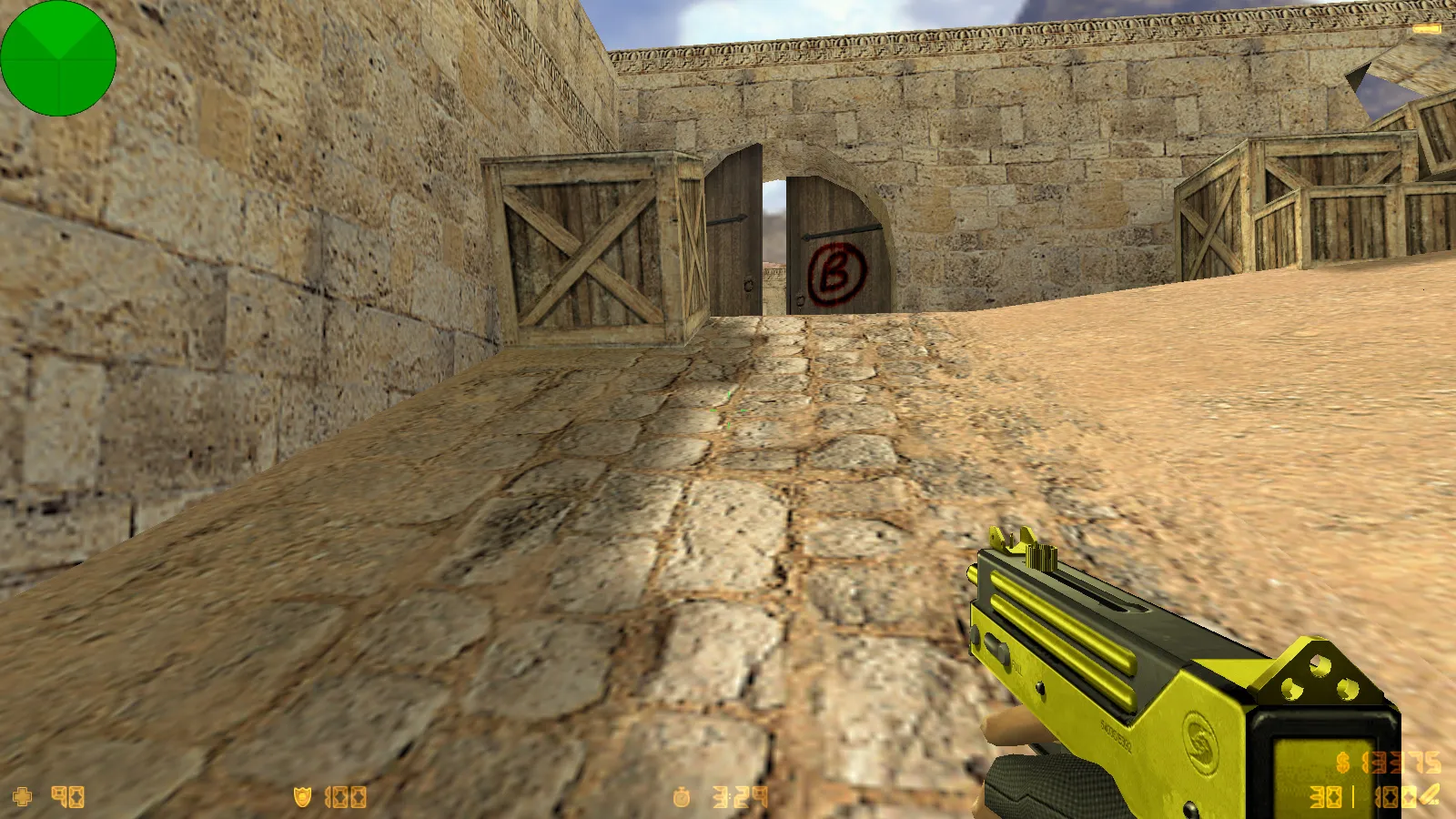 Скриншот  CS 1.6 от Stillix: сборка с 20 скинами, измененными моделями, Dust2, темным меню и оптимизированным конфигом