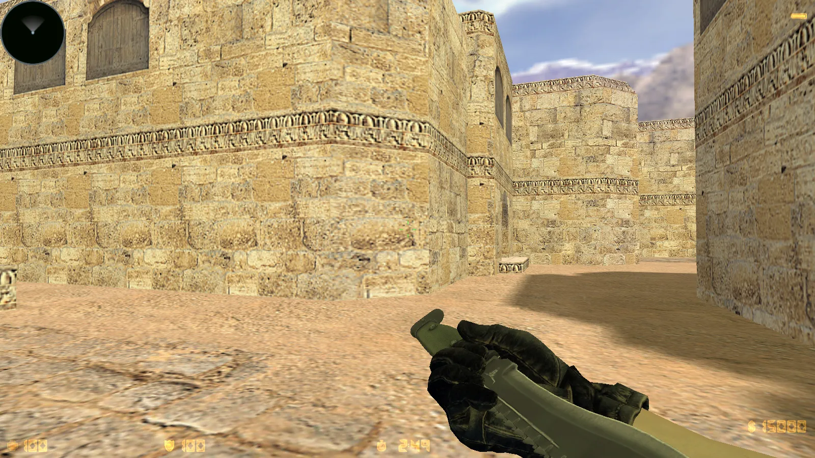 Скриншот CS 1.6 Summer — сборка с HD моделями оружия, белым меню и оптимизированным config.cfg