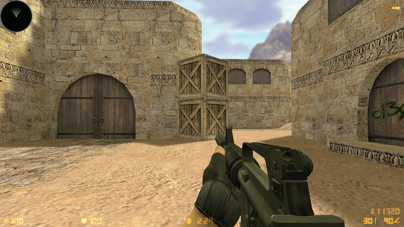 Скриншот CS 1.6 Summer — сборка с HD моделями оружия, белым меню и оптимизированным config.cfg