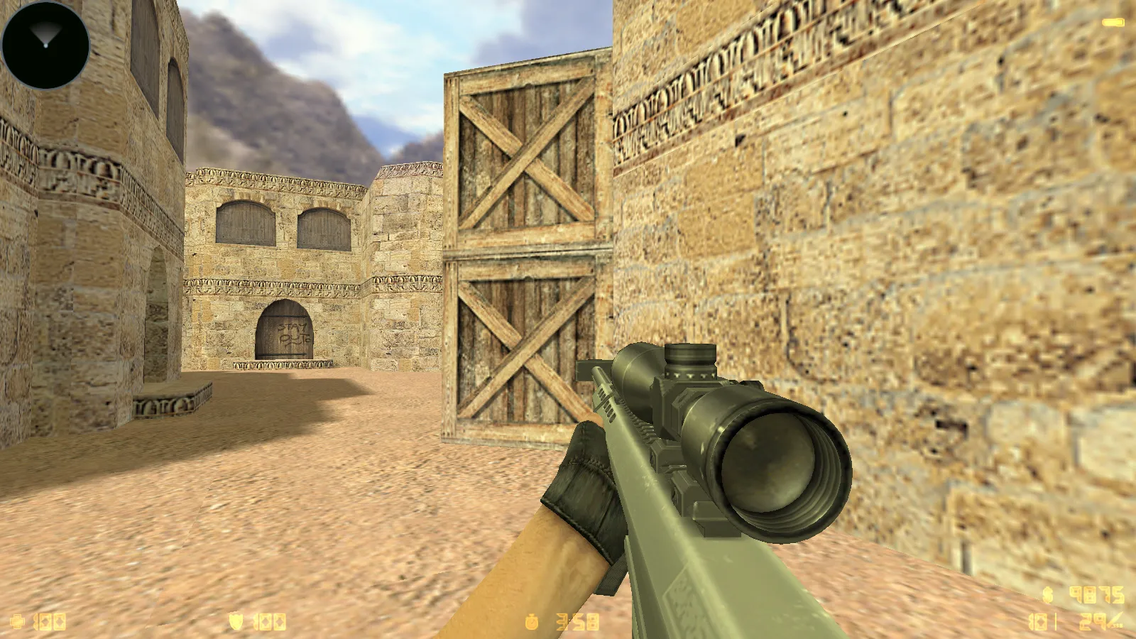 Скриншот  CS 1.6 Summer — сборка с HD моделями оружия, белым меню и оптимизированным config.cfg