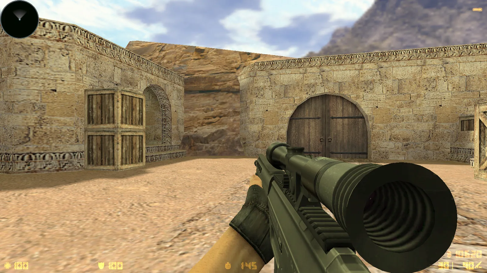 Скриншот  CS 1.6 Summer — сборка с HD моделями оружия, белым меню и оптимизированным config.cfg