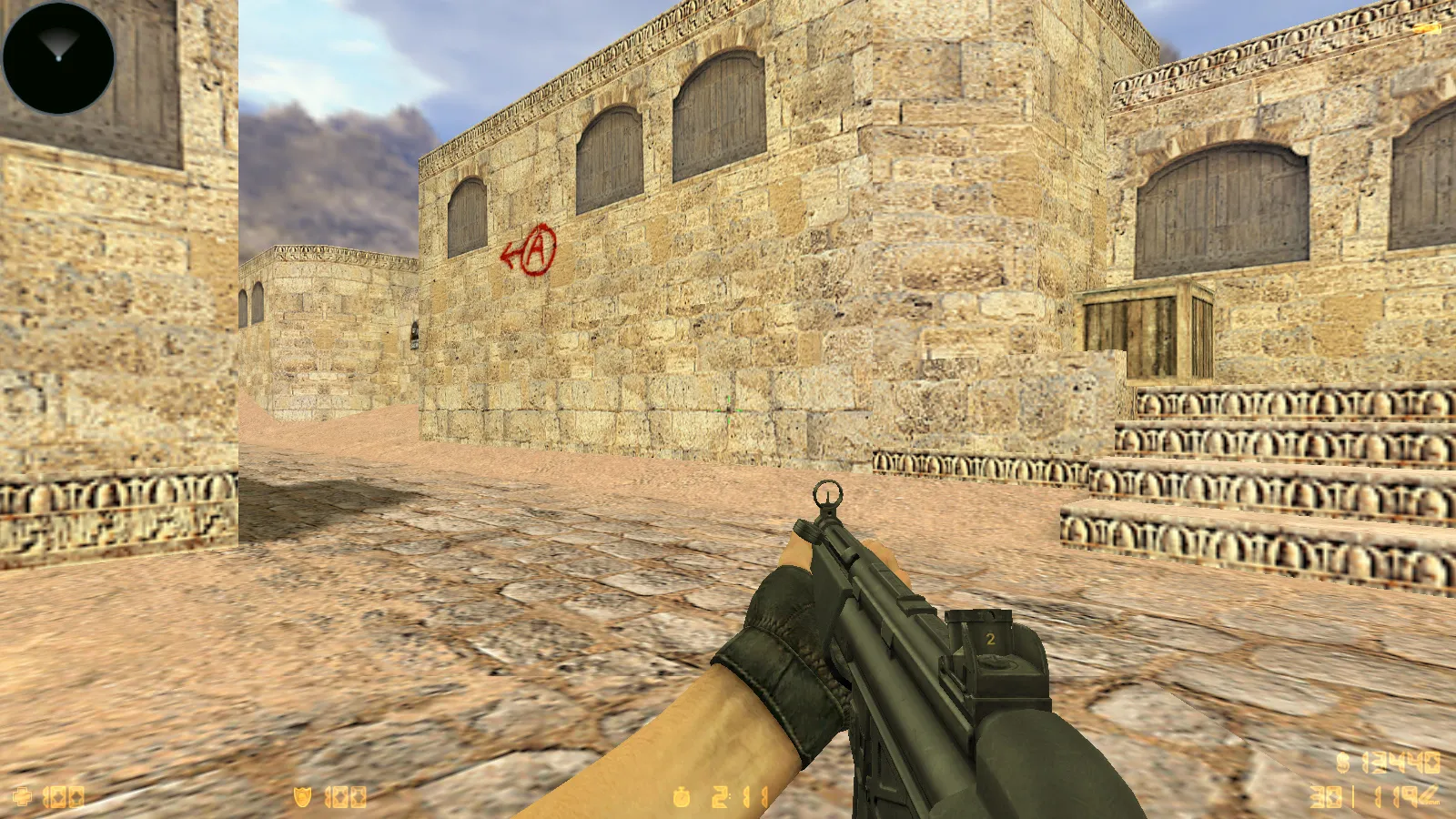 Скриншот  CS 1.6 Summer — сборка с HD моделями оружия, белым меню и оптимизированным config.cfg