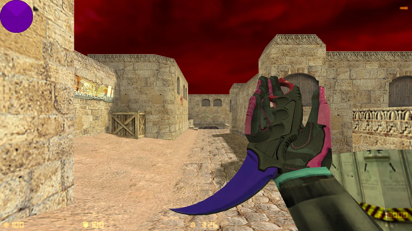 Скриншот CS 1.6 от SUPADUPA SHOW: блогерская сборка с 7 апгрейдами, 29 скинами, темной темой и оптимизированным конфигом