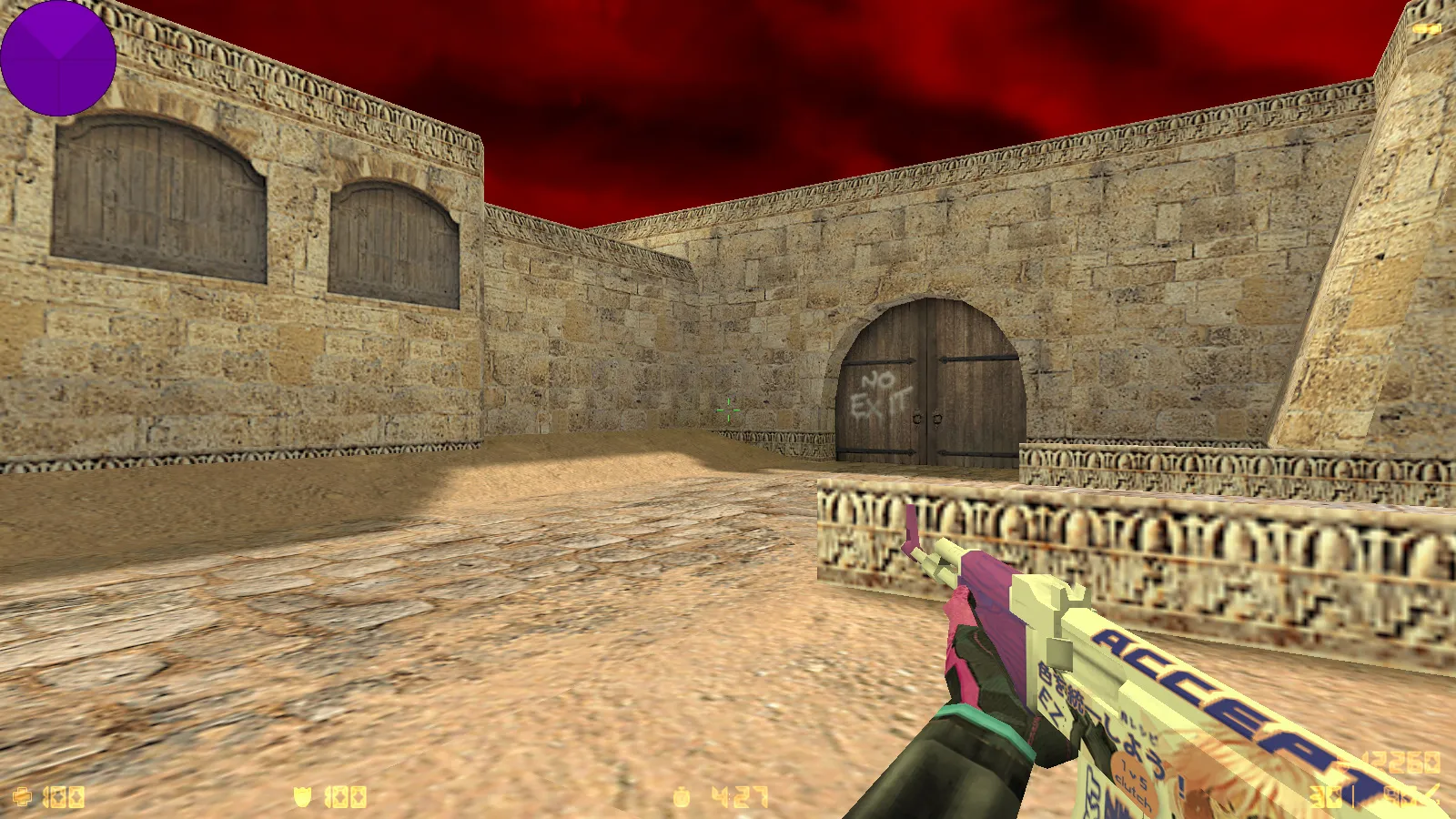 Скриншот CS 1.6 от SUPADUPA SHOW: блогерская сборка с 7 апгрейдами, 29 скинами, темной темой и оптимизированным конфигом