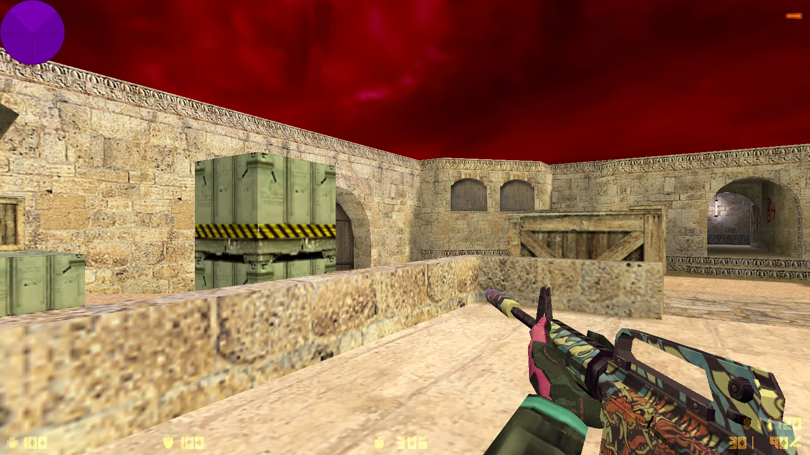 Скриншот CS 1.6 от SUPADUPA SHOW: блогерская сборка с 7 апгрейдами, 29 скинами, темной темой и оптимизированным конфигом