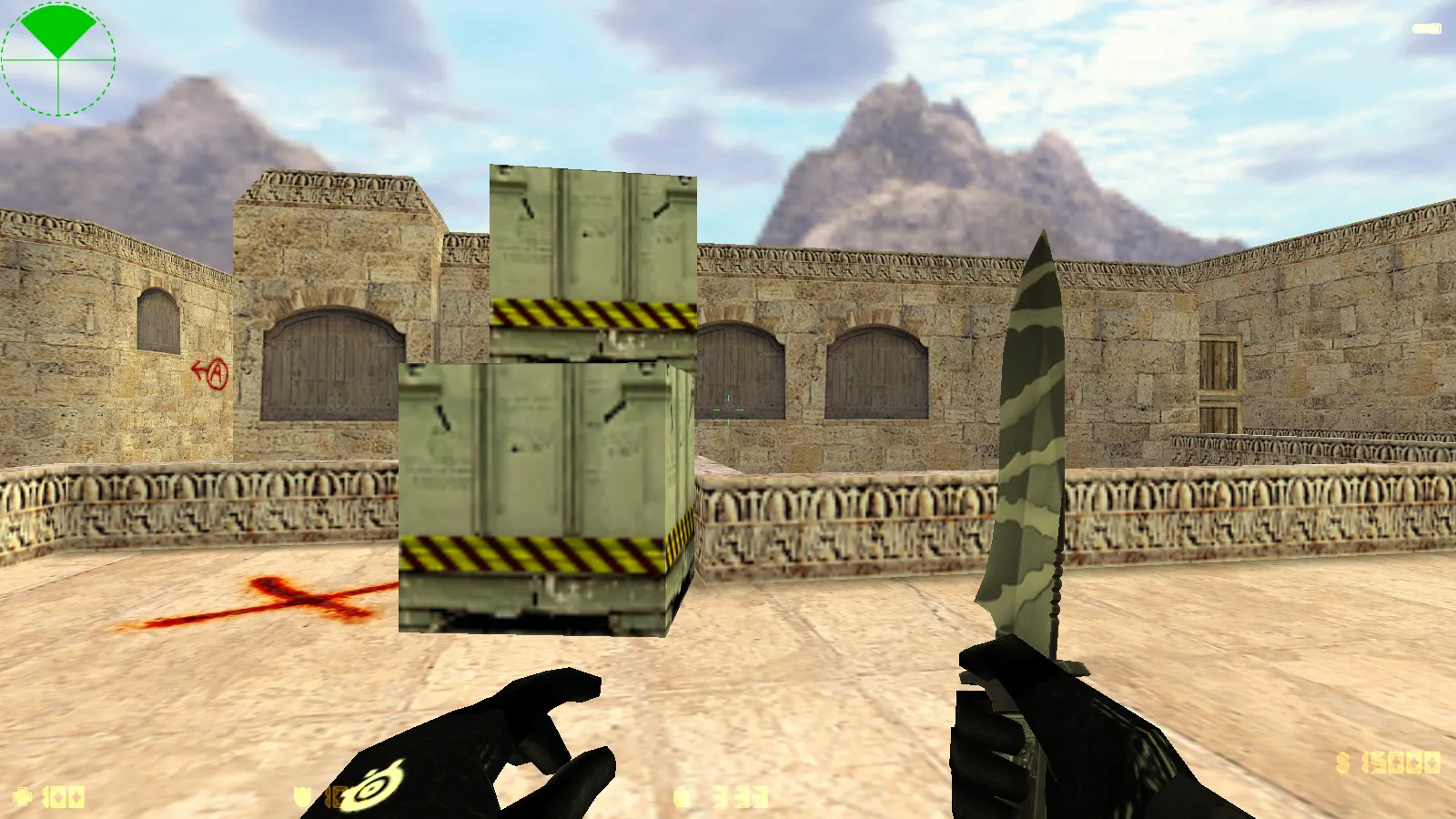 Скриншот CS 1.6 SuperNova: черные скины, темное меню, оптимизированный конфиг и стабильный запуск