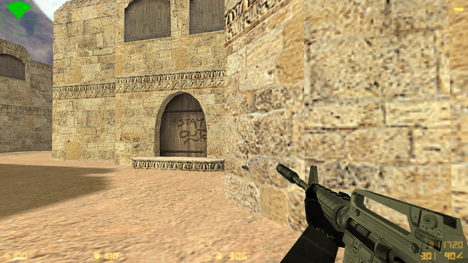 Скриншот CS 1.6 SuperNova: черные скины, темное меню, оптимизированный конфиг и стабильный запуск