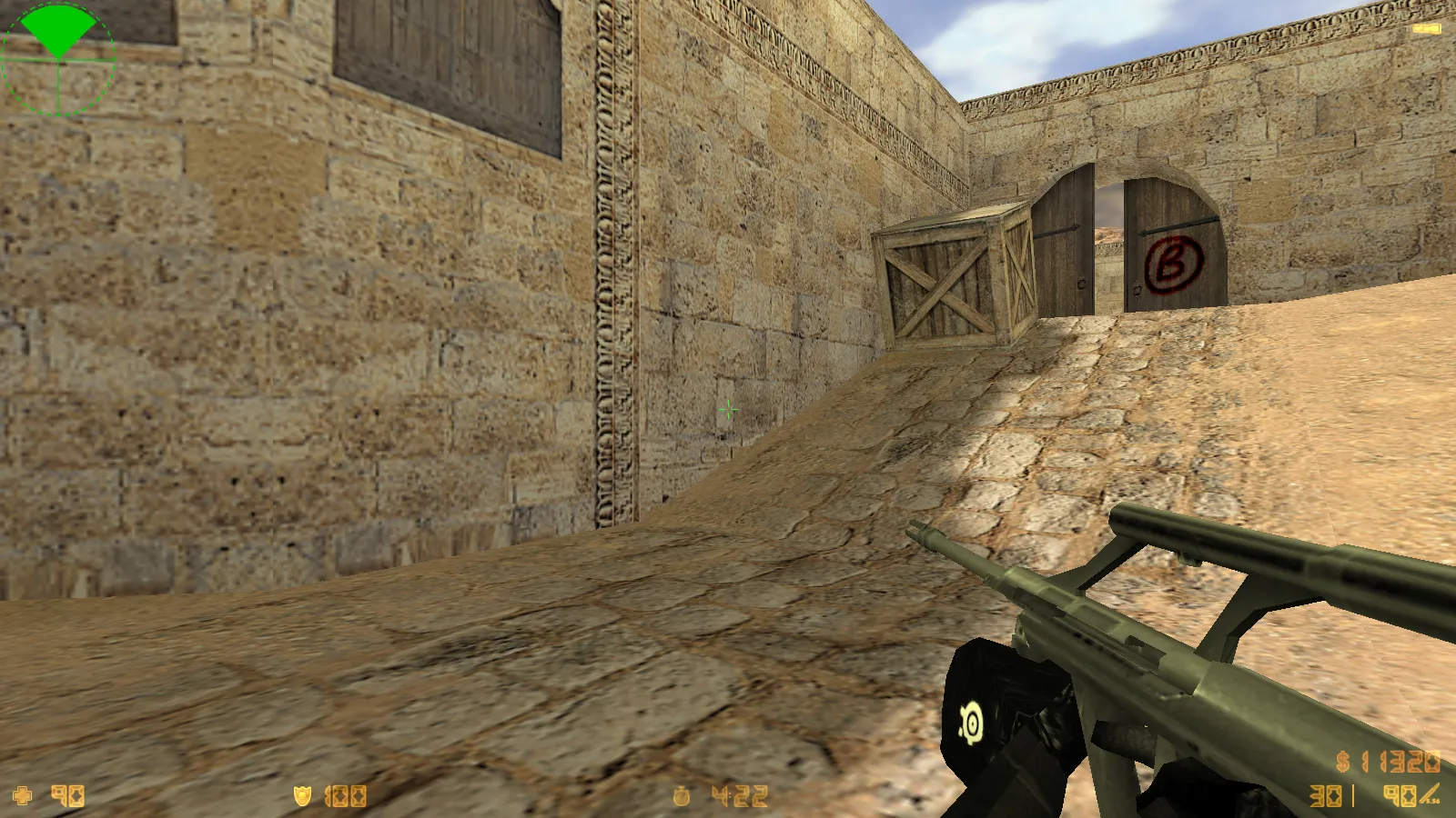 Скриншот  CS 1.6 SuperNova: черные скины, темное меню, оптимизированный конфиг и стабильный запуск