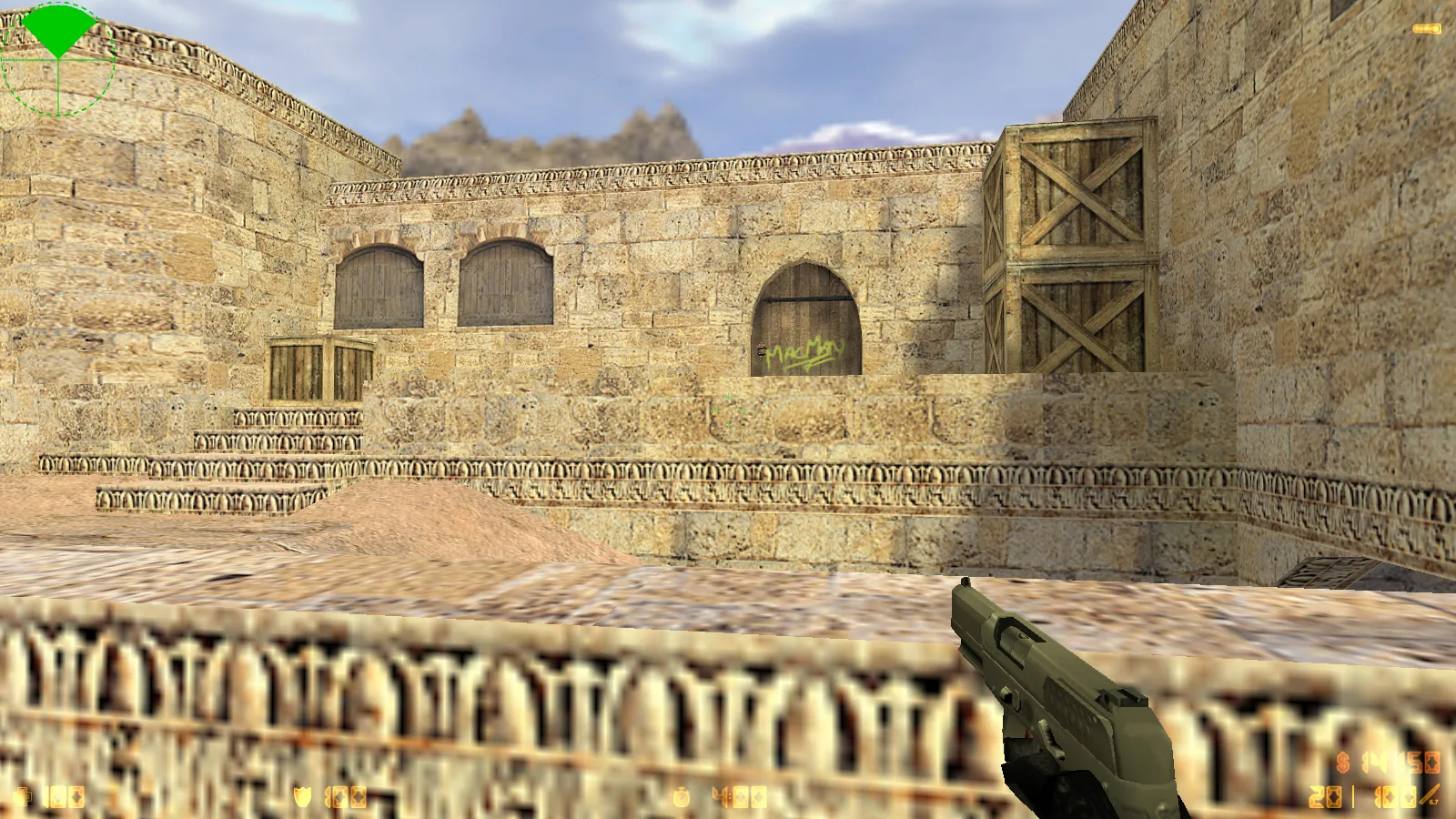 Скриншот  CS 1.6 SuperNova: черные скины, темное меню, оптимизированный конфиг и стабильный запуск