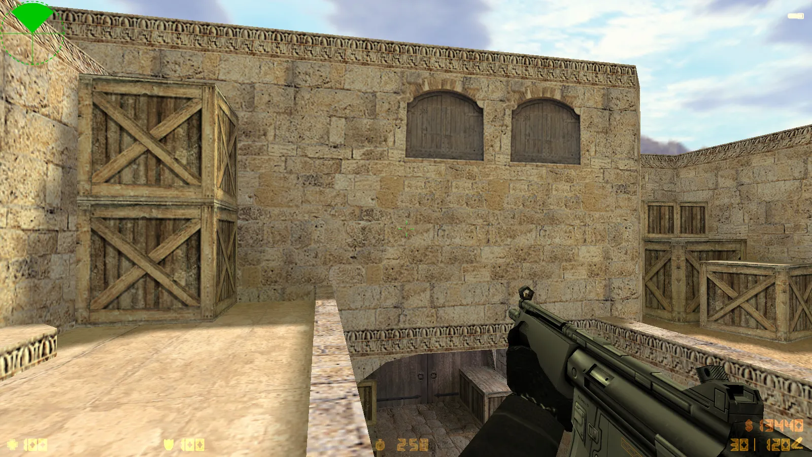 Скриншот  CS 1.6 SuperNova: черные скины, темное меню, оптимизированный конфиг и стабильный запуск