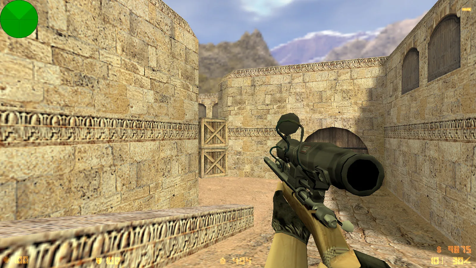 Скриншот CS 1.6 TF2 сборка: оружие v_/p_/w_ модели, TF2 скины игроков, темная тема меню и фон, звуки и значок запуска