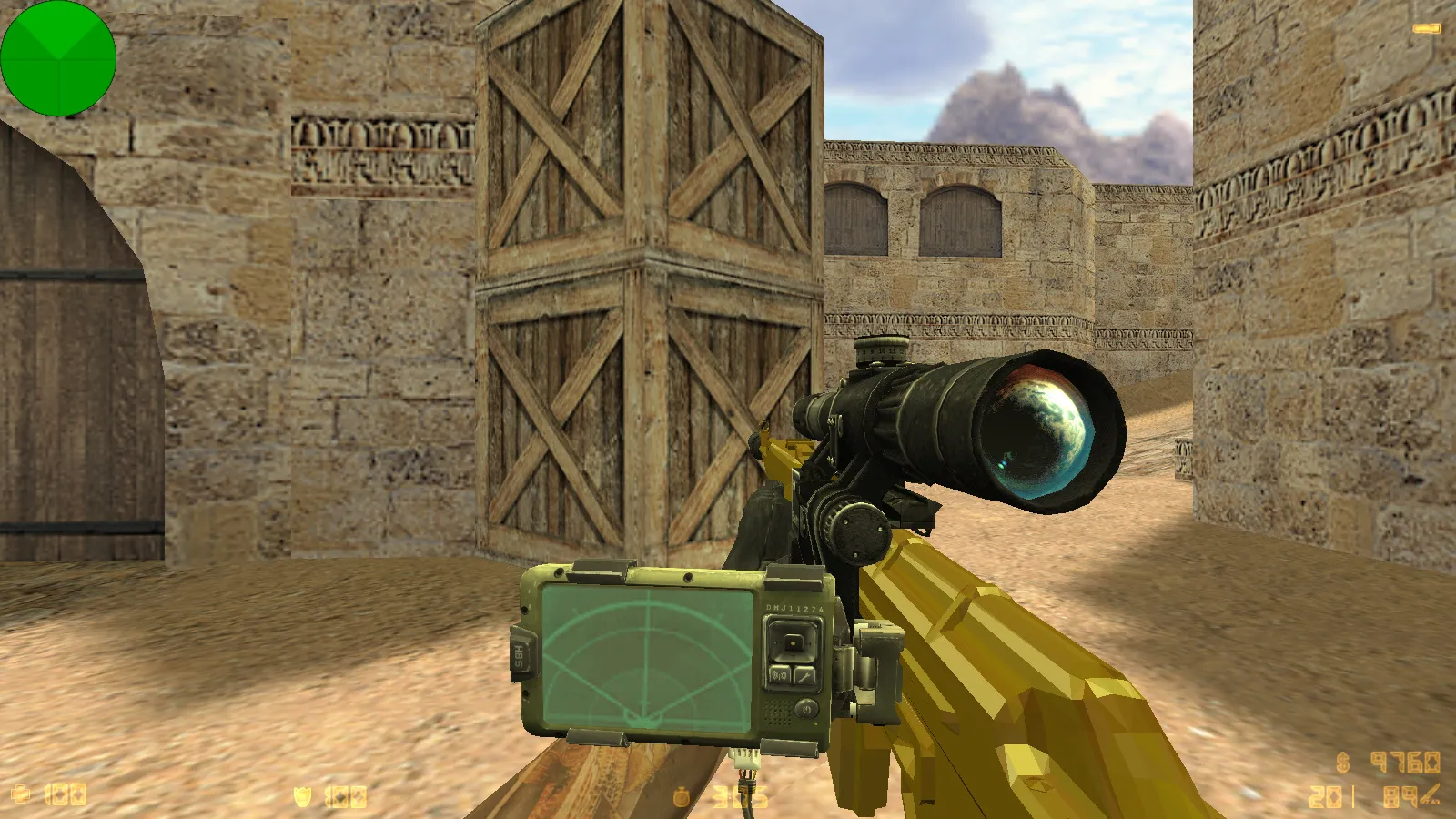 Скриншот  CS 1.6 TF2 сборка: оружие v_/p_/w_ модели, TF2 скины игроков, темная тема меню и фон, звуки и значок запуска