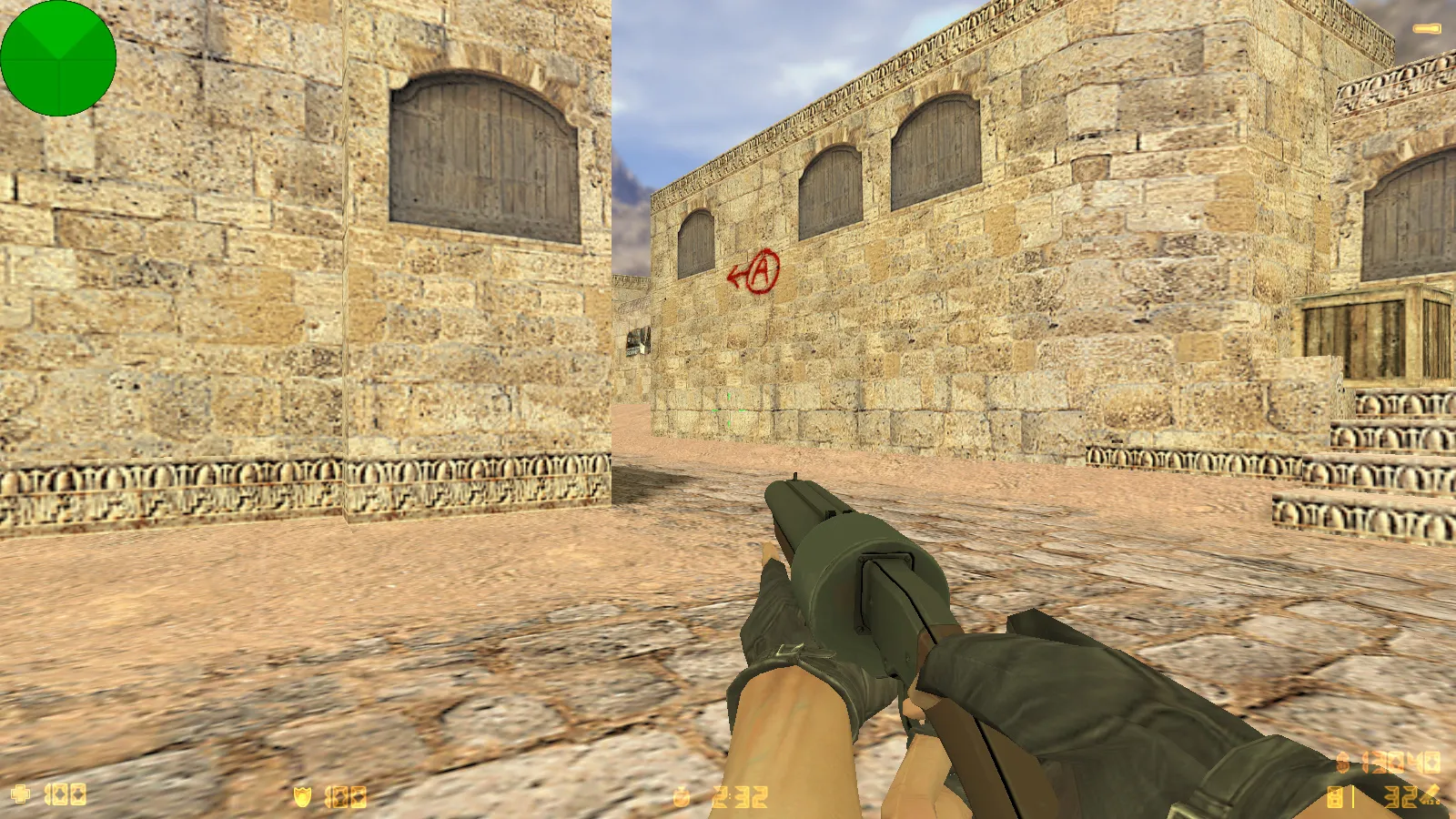 Скриншот  CS 1.6 TF2 сборка: оружие v_/p_/w_ модели, TF2 скины игроков, темная тема меню и фон, звуки и значок запуска