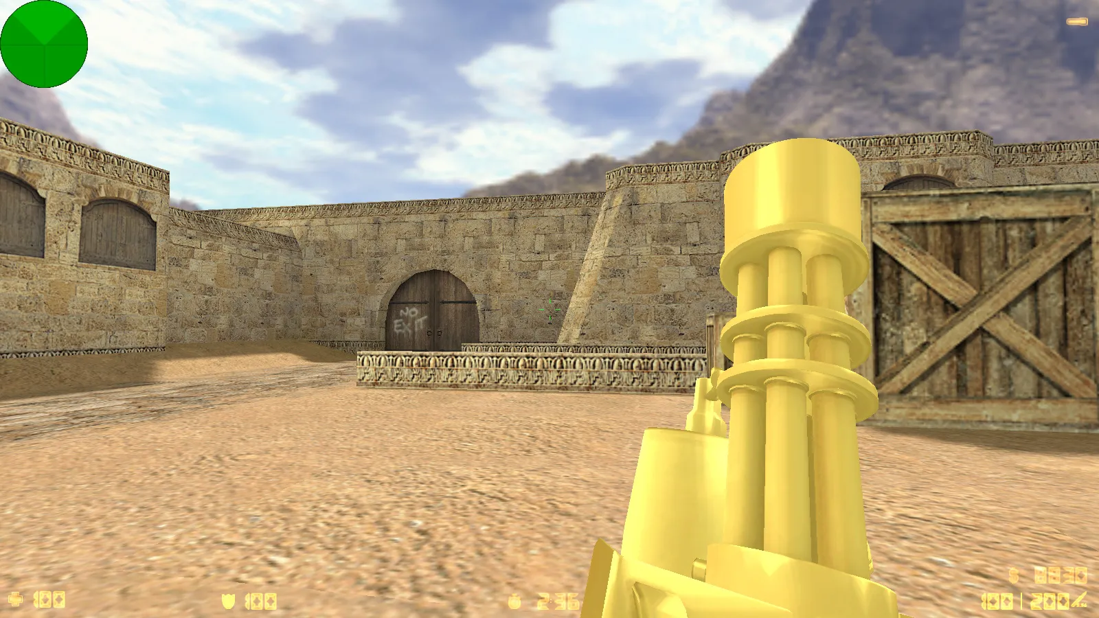 Скриншот  CS 1.6 TF2 сборка: оружие v_/p_/w_ модели, TF2 скины игроков, темная тема меню и фон, звуки и значок запуска