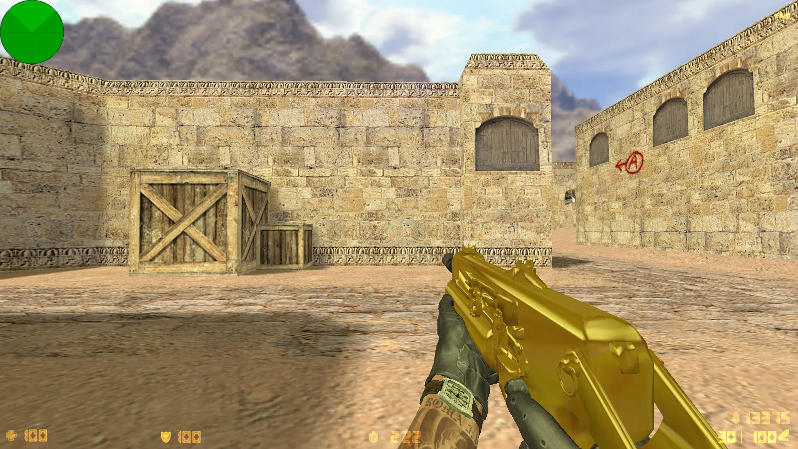 Скриншот  CS 1.6 TF2 сборка: оружие v_/p_/w_ модели, TF2 скины игроков, темная тема меню и фон, звуки и значок запуска