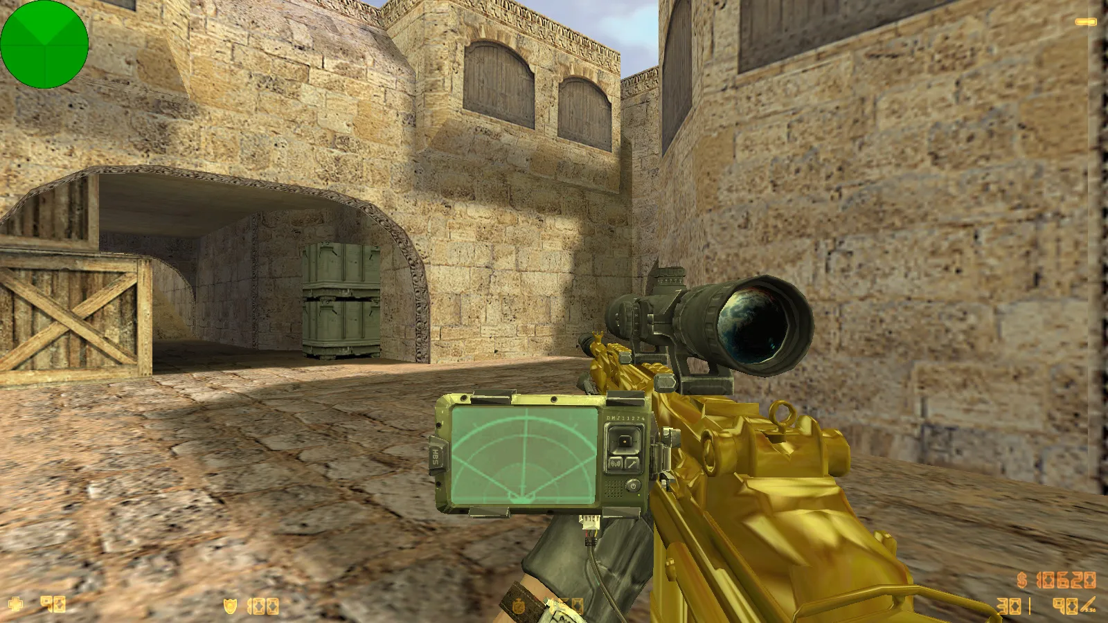 Скриншот  CS 1.6 TF2 сборка: оружие v_/p_/w_ модели, TF2 скины игроков, темная тема меню и фон, звуки и значок запуска