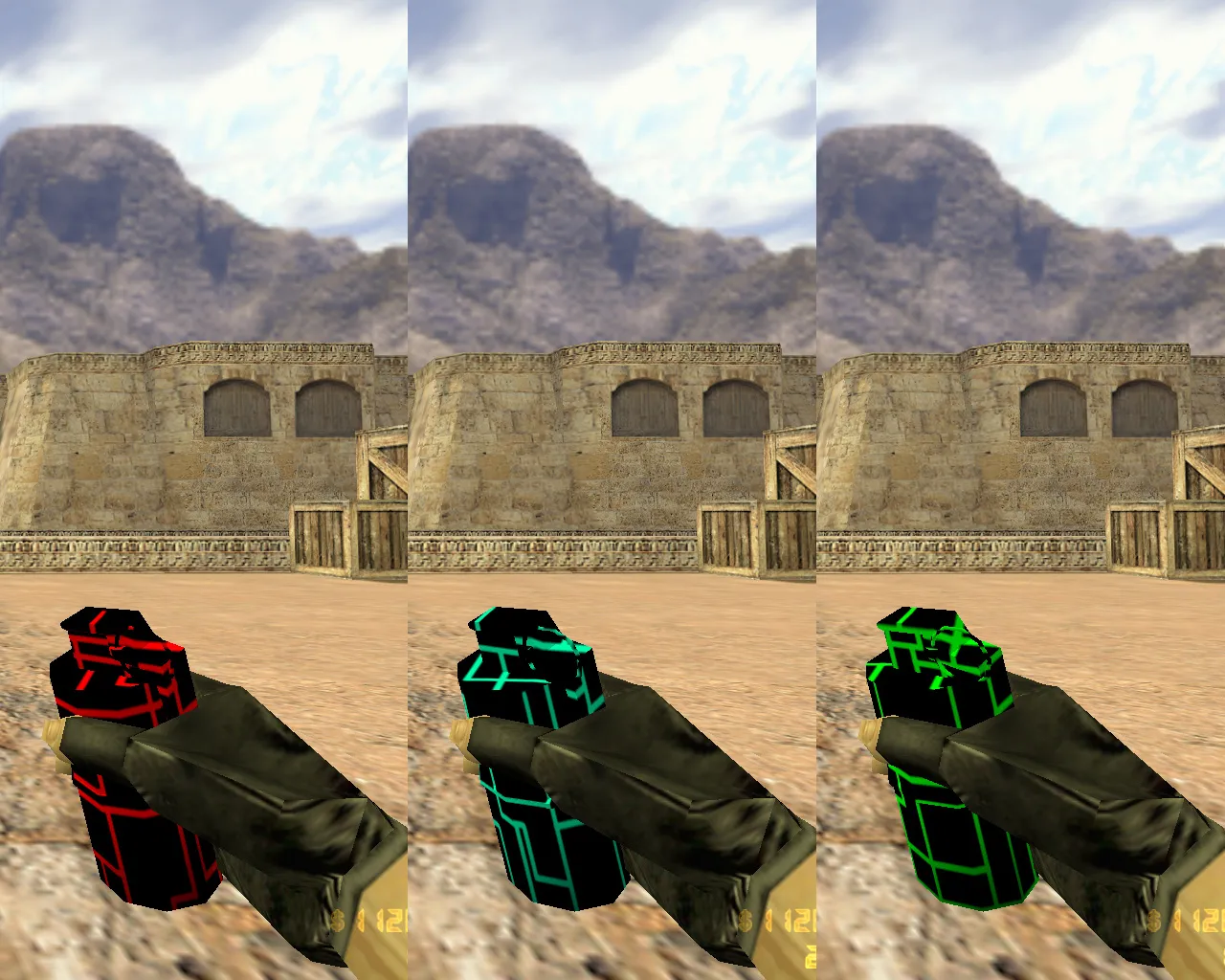 Скриншот  CS 1.6 TRON сборка: 8 правок, модели оружия в стиле TRON, темная тема меню, музыка и оптимизированный конфиг