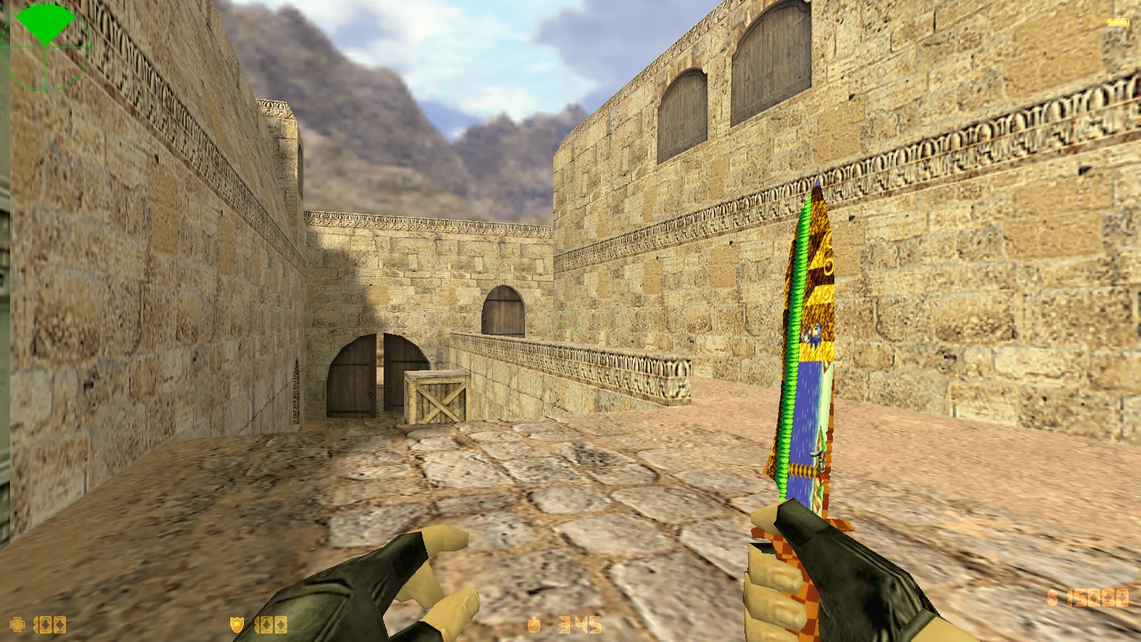 Скриншот CS 1.6 Tactical Assault: тематическая сборка с SONIC-скинами, темным меню, звуками и оптимизированным конфигом