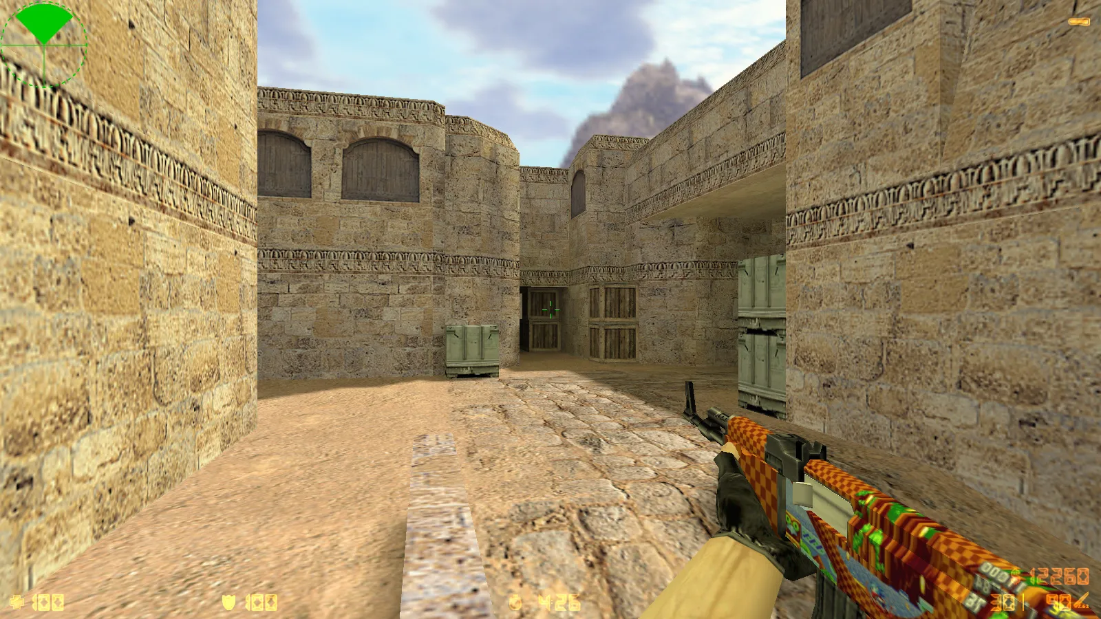 Скриншот CS 1.6 Tactical Assault: тематическая сборка с SONIC-скинами, темным меню, звуками и оптимизированным конфигом