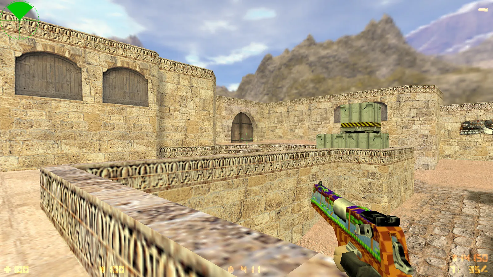 Скриншот  CS 1.6 Tactical Assault: тематическая сборка с SONIC-скинами, темным меню, звуками и оптимизированным конфигом