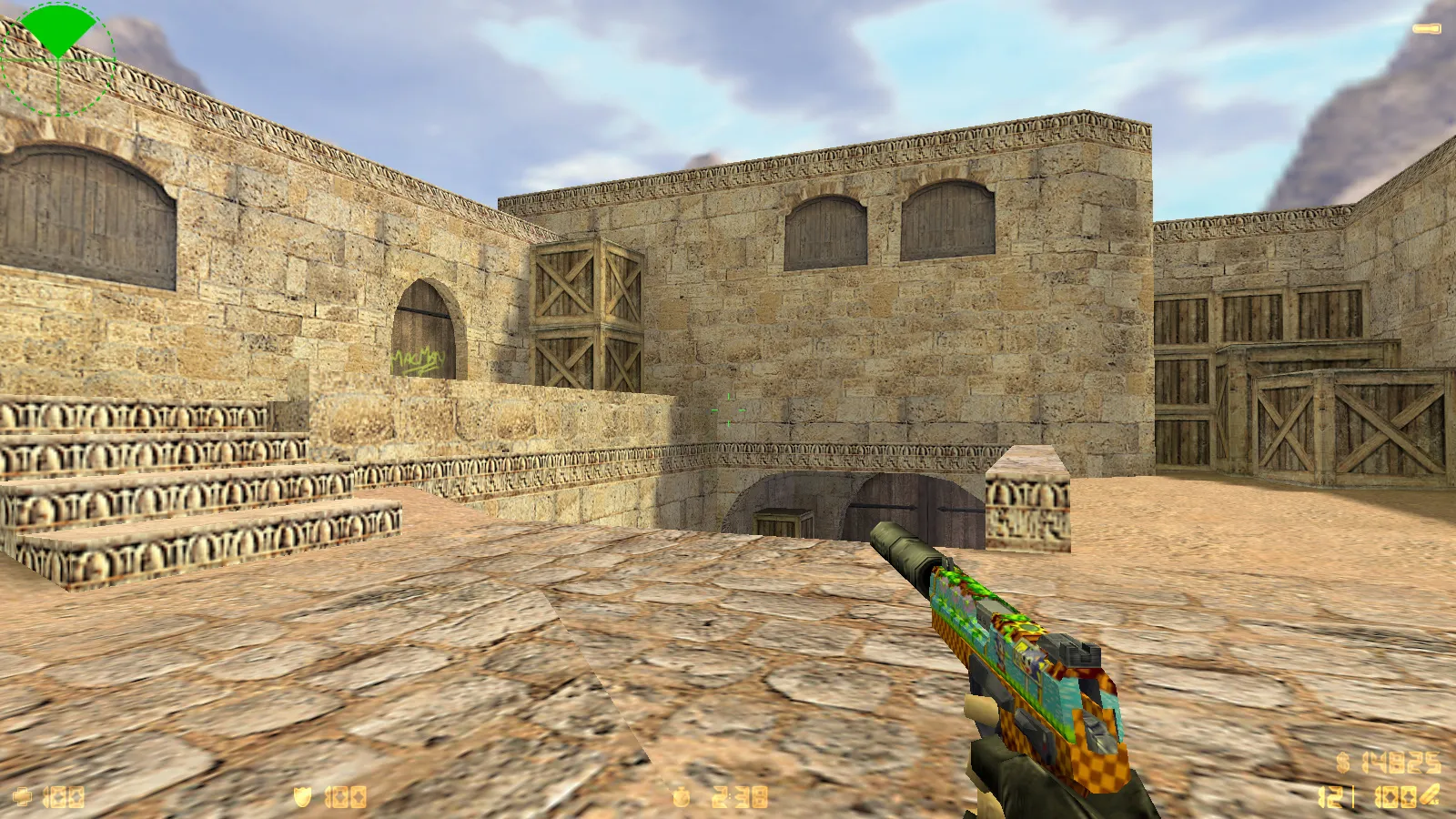 Скриншот  CS 1.6 Tactical Assault: тематическая сборка с SONIC-скинами, темным меню, звуками и оптимизированным конфигом