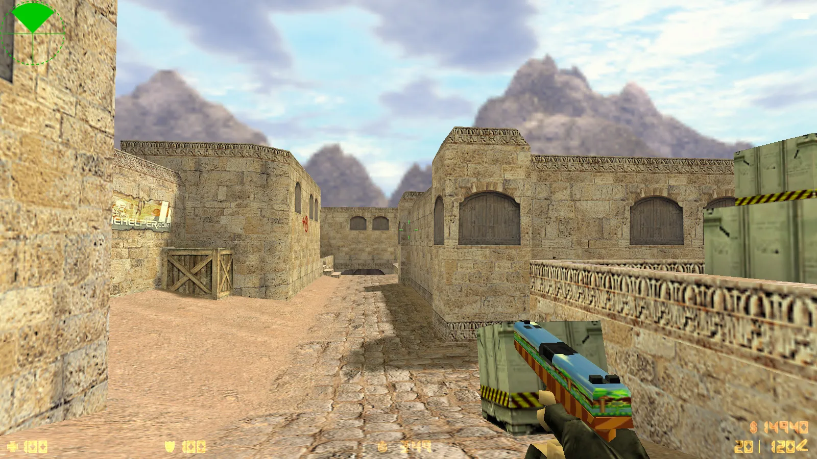 Скриншот  CS 1.6 Tactical Assault: тематическая сборка с SONIC-скинами, темным меню, звуками и оптимизированным конфигом