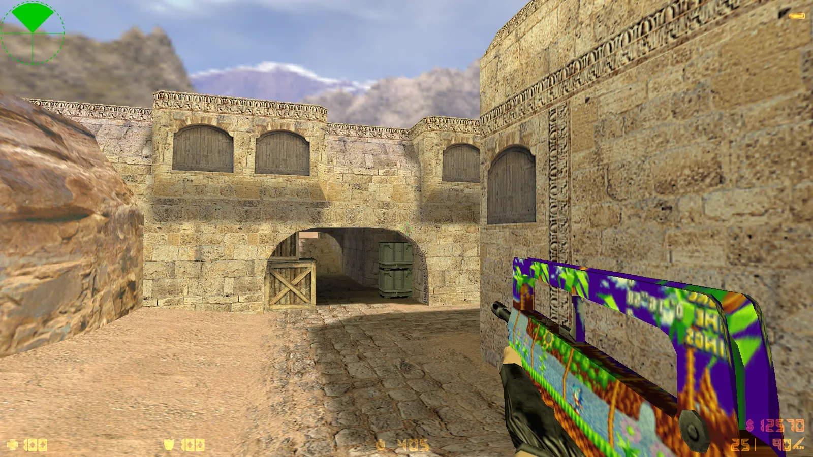 Скриншот  CS 1.6 Tactical Assault: тематическая сборка с SONIC-скинами, темным меню, звуками и оптимизированным конфигом