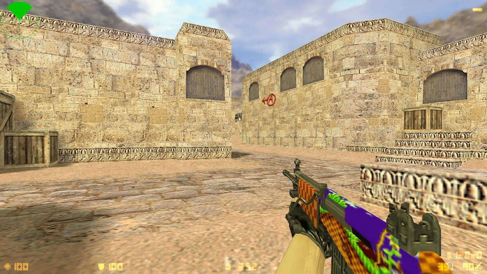 Скриншот  CS 1.6 Tactical Assault: тематическая сборка с SONIC-скинами, темным меню, звуками и оптимизированным конфигом