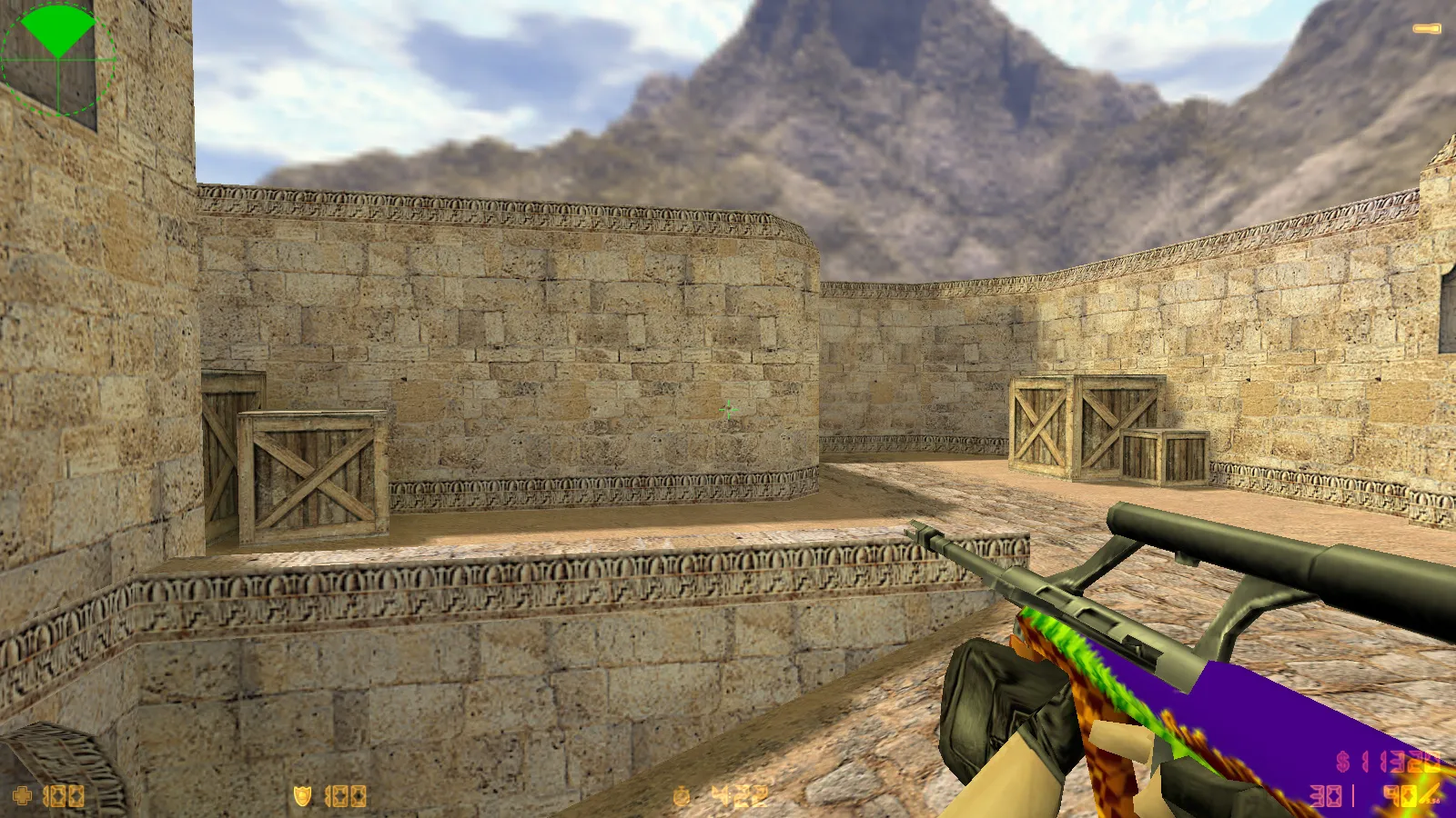 Скриншот  CS 1.6 Tactical Assault: тематическая сборка с SONIC-скинами, темным меню, звуками и оптимизированным конфигом