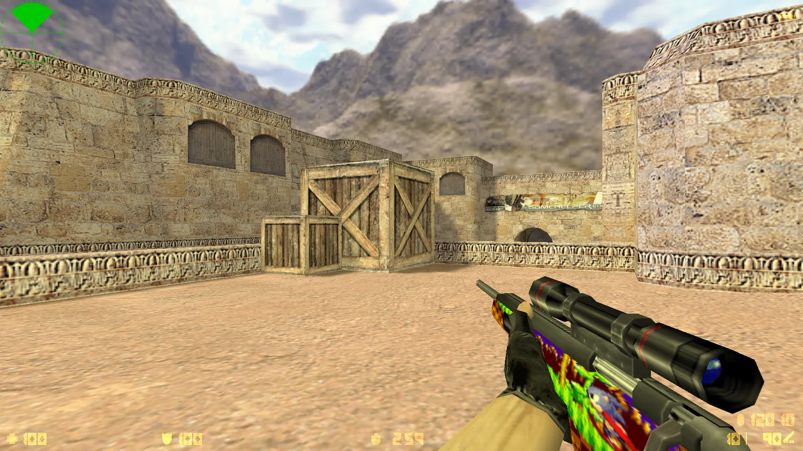 Скриншот  CS 1.6 Tactical Assault: тематическая сборка с SONIC-скинами, темным меню, звуками и оптимизированным конфигом