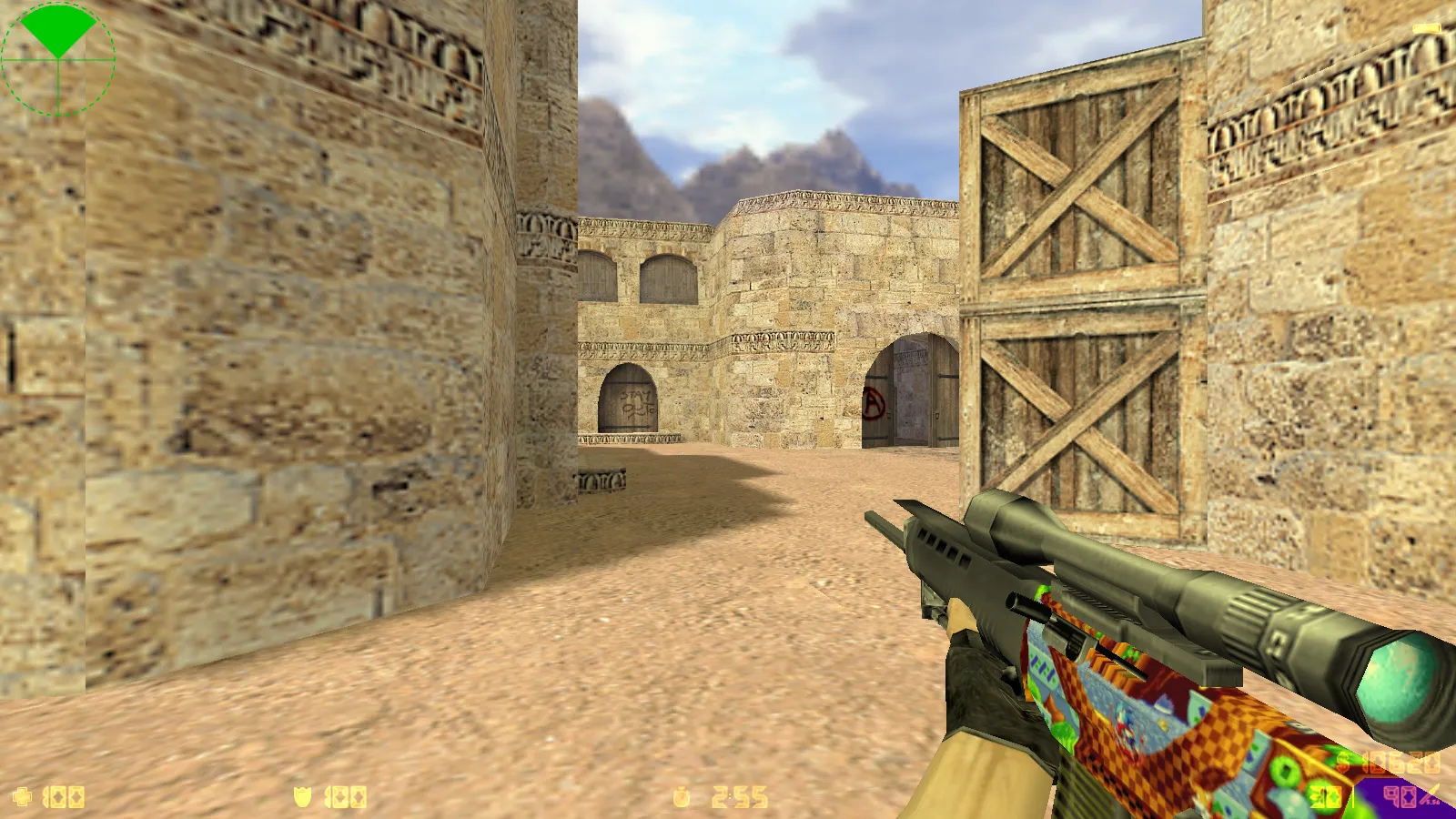 Скриншот  CS 1.6 Tactical Assault: тематическая сборка с SONIC-скинами, темным меню, звуками и оптимизированным конфигом