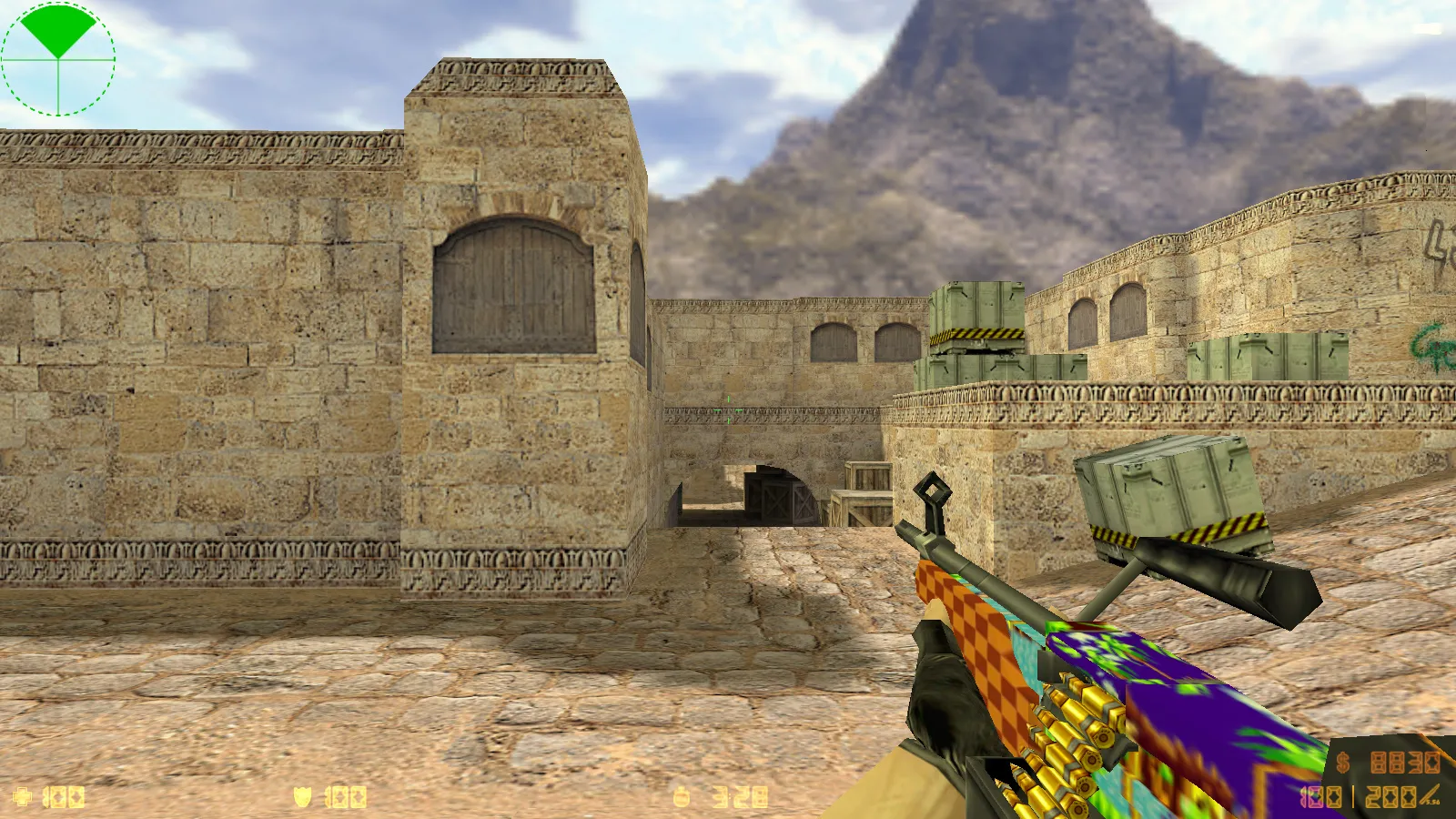 Скриншот  CS 1.6 Tactical Assault: тематическая сборка с SONIC-скинами, темным меню, звуками и оптимизированным конфигом